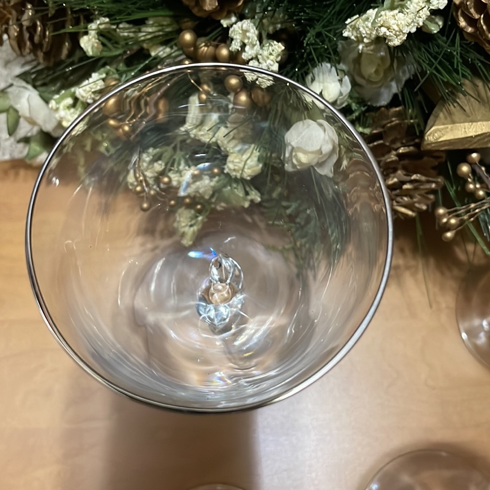 4 Replacements Lenox Expressions Shape Rhythm Wine Glasses - Picture 5 of 12